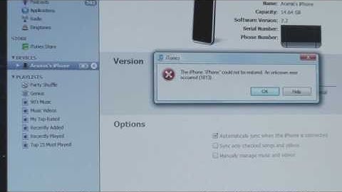 Downgrade iPhone Firmware 2.2 to 2.1