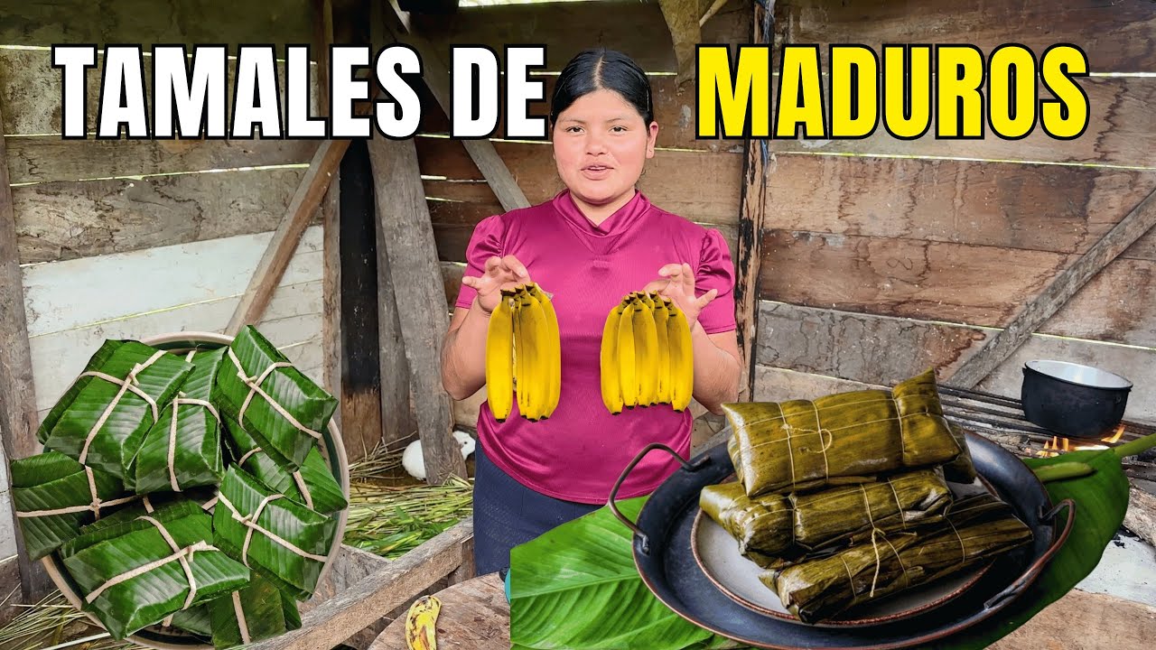 Tamales de platano maduro para mi desayuno - NATHALIA