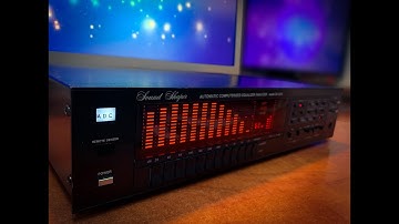 ADC SS-525X Vintage Stereo Frequency Equalizer Orange Spectrum Demo