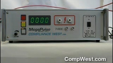 Operation of the MegaPulse 746E tester - surge test