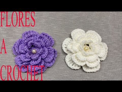 Video: Como Tejer Flores A Crochet