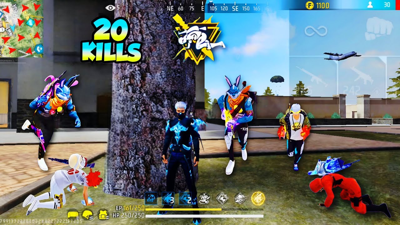 20 Kills 👑 Solo Vs Squad 🪂 [ Full Gameplay ] iPhone⚡Poco X3 Pro📲 Free ...