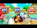 【スーパーマリオパーティ】ミニゲームマリオVsピーチVsクッパ Vsドンキーコング(COM最強 たつじん)