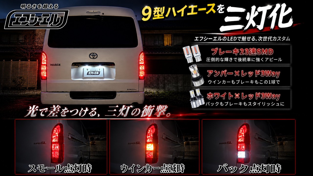 fcl.) Upgrading the 9th Gen HiAce Tail Lights to Full-LED! Flashy
