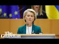 Von der Leyen pledges €1bn to Ukraine in passionate address: 'We are united'