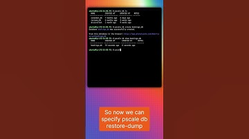 RESTORE a MySQL dump to PlanetScale!