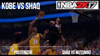 NBA 2K17 | LEGENDS |  KOBE VS IVERSON |LA Lakers (00-01) Vs 76'ers (00-01)| SHAQ VS MUTUMBO screenshot 4