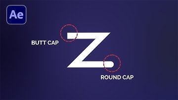 Create Round Cap & Butt Cap Into Single Shape - After Effects Tutorial