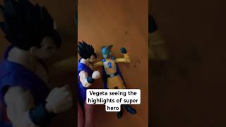 Vegetaseeing the super hero fight gohan vegeta dragonballsupersuperhero dragonball viral viral