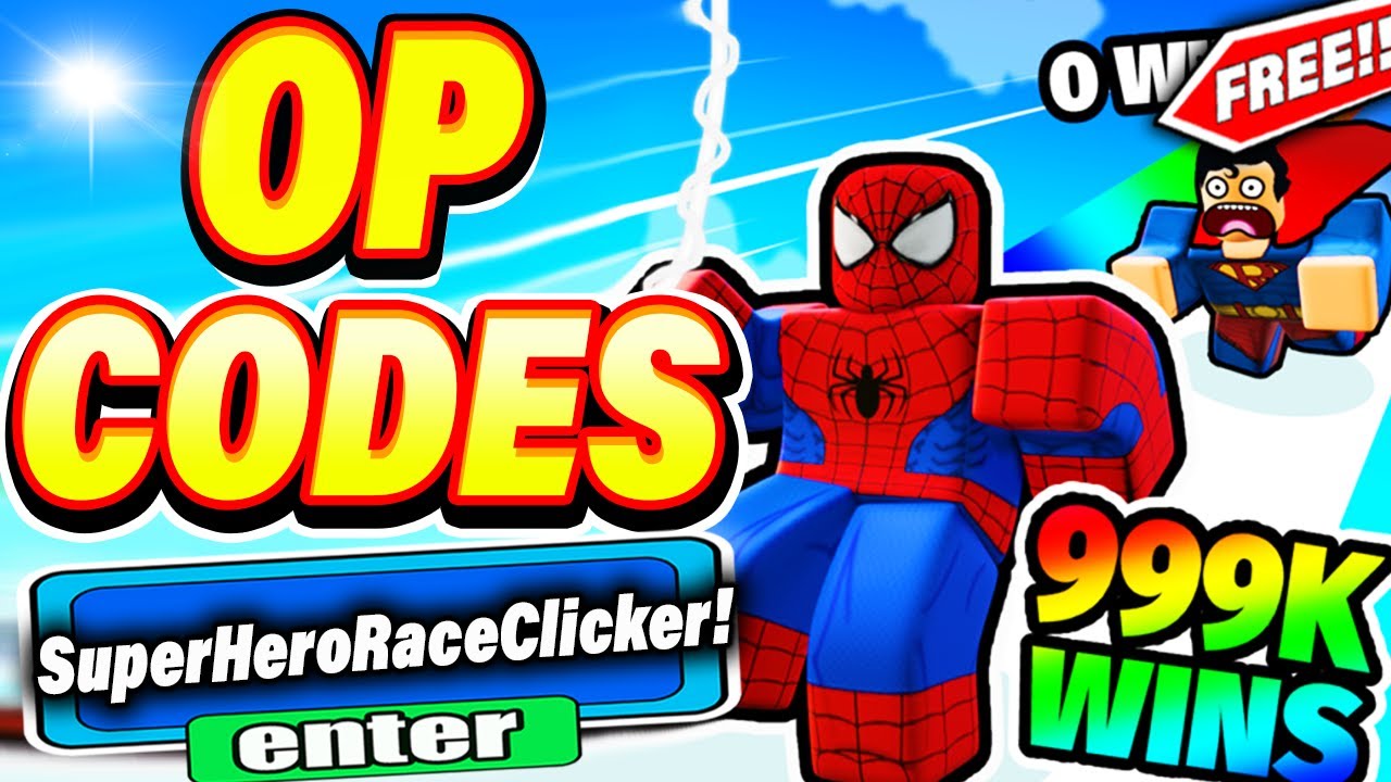 All NEW) Roblox Super hero race Clicker Codes Redeem Codes For Super Hero  Race Clicker 