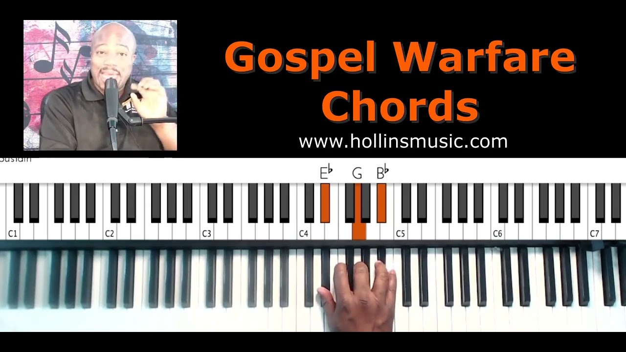 LEARN TO PLAY GOSPEL PIANO WARFARE CHORDS - YouTube