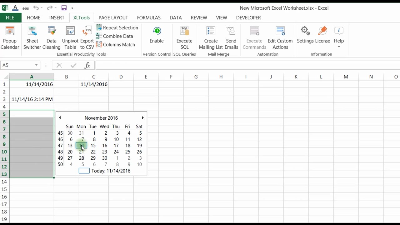 Cara Membuat Drop Down List Kalender Di Excel