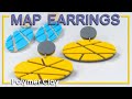 Map earrings – Tutorial de arcilla polimérica [Sub] | Ana Belchí