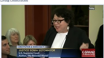 Justice Sotomayor on Originalism and the Living Constitution
