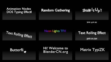Animation Nodes Text Effects Ep.01