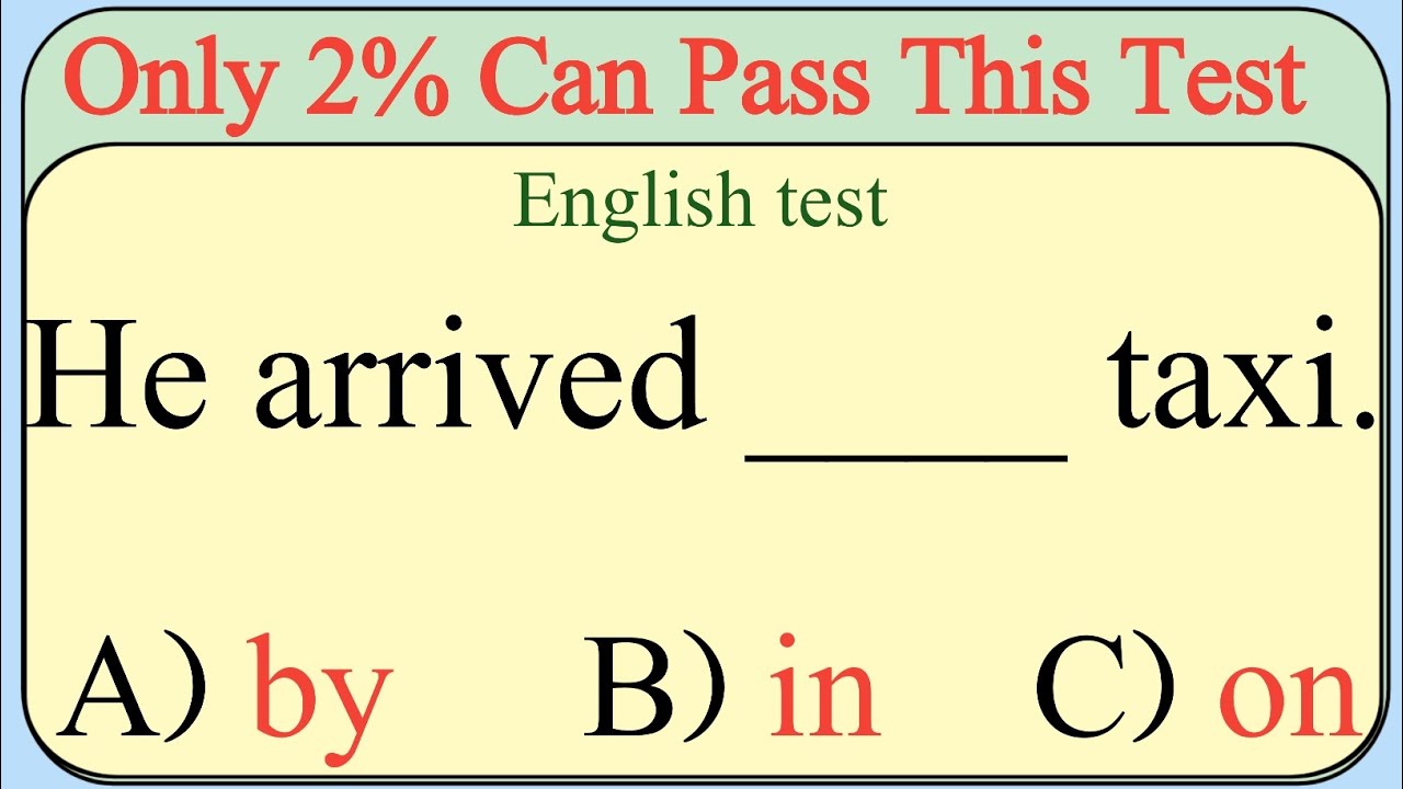 Mixed English Grammar Quiz: Can You Score Over 98%?