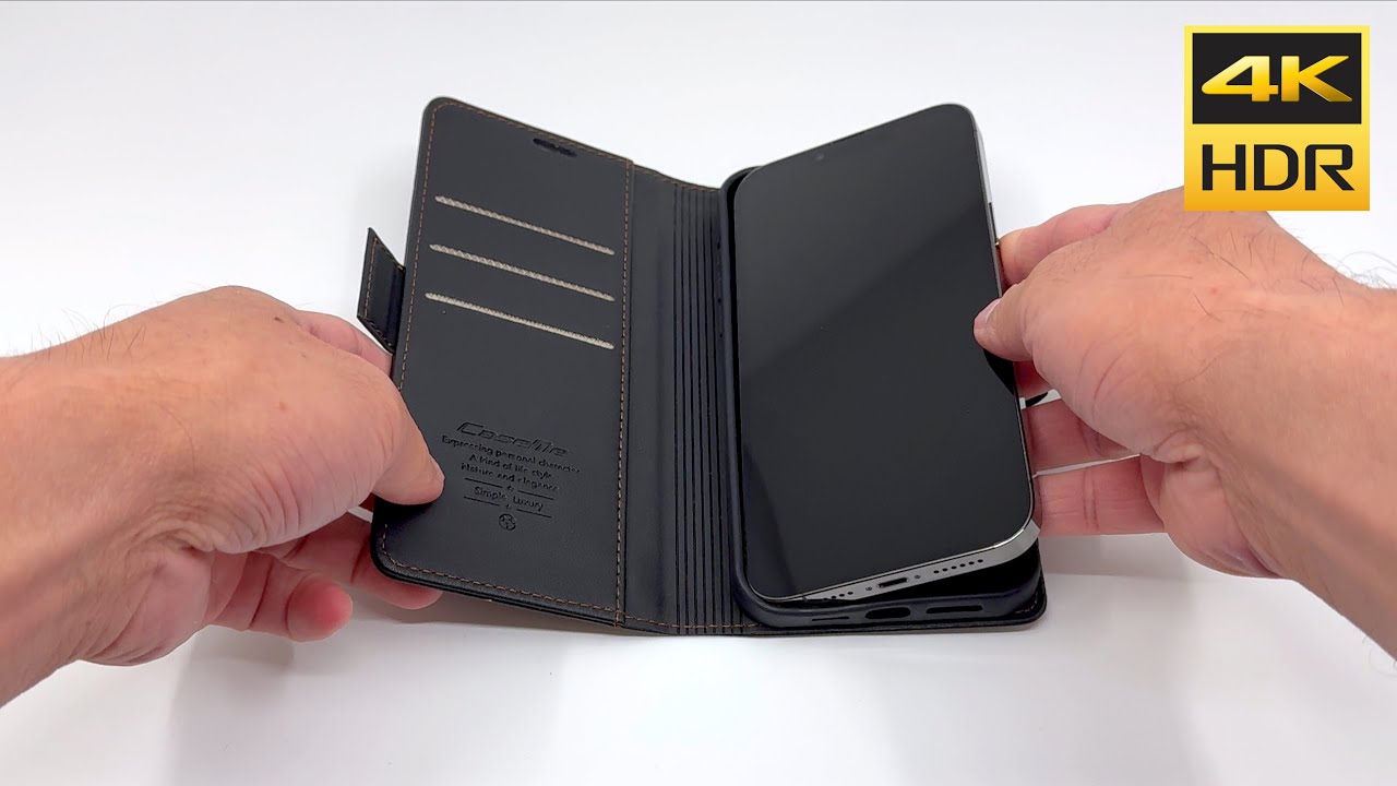 CaseMe Wallet Case for iPhone 13 Pro Max 📱 Black