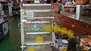 [CHLB machine] CB-40B automatic play dough cup filling capping packing machine with robotic hand