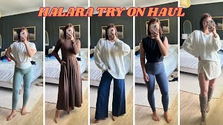 Fall Try on Haul with Halara! *butt lifting tummy control leggings*