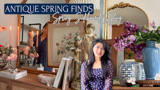 Huge Thrifted & Antique Spring Decor Haul | Romantic Sideboard Styling screenshot 4