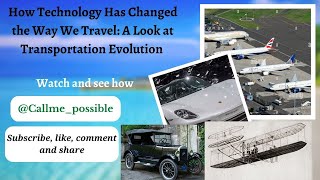 #technology #cars How Technology Has Changed the Way We Travel: A Look at Transportation Evolution .