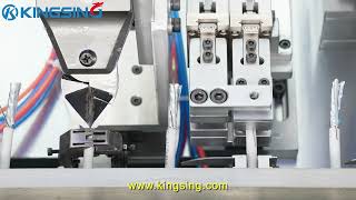 Cable Stripping & Braided Shield Brushing Twisting and Cutting & Mylar Removing