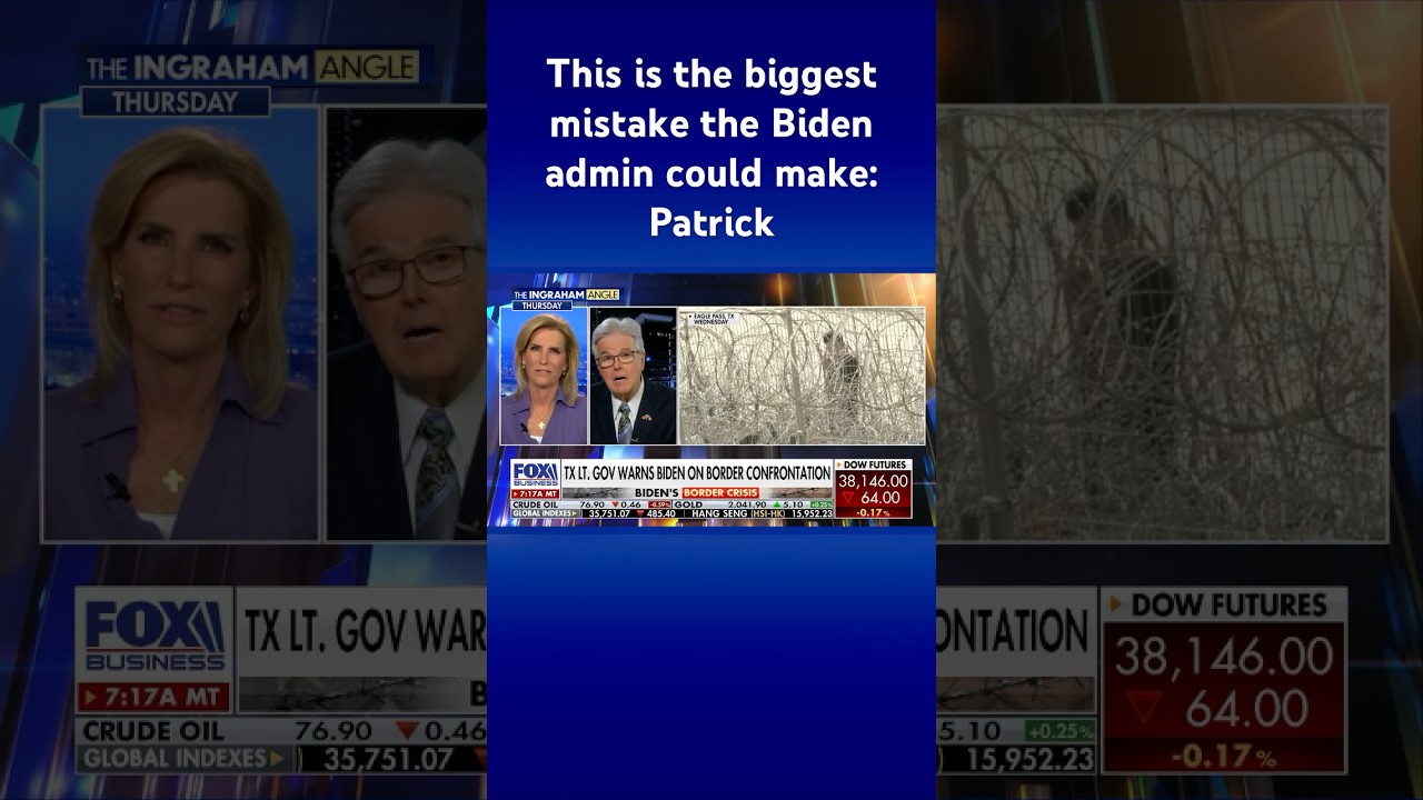 ‘WE’RE LOOKING FOR THEM TO DO THEIR D— JOB’: Texas lt. gov. lambastes Biden’s administration #shorts