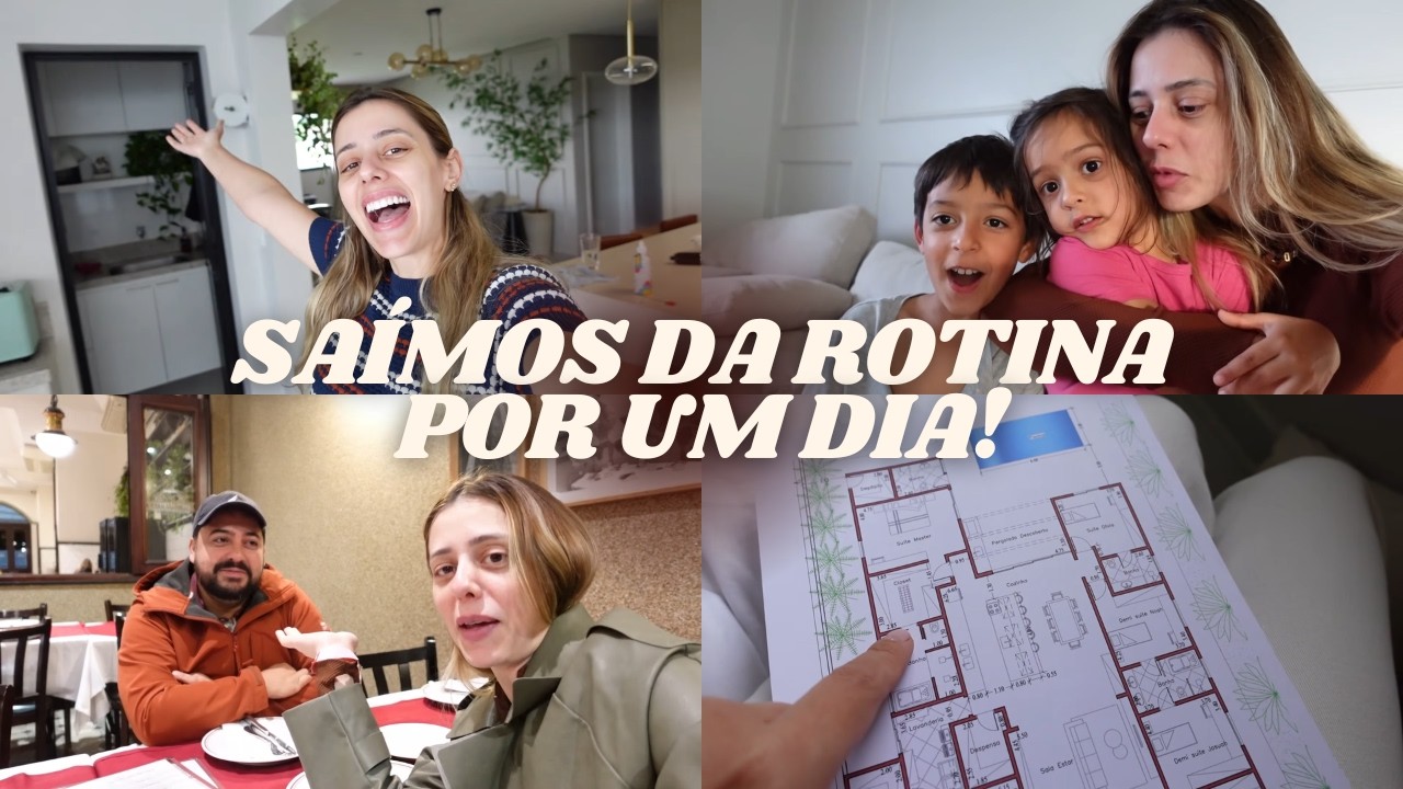 MOSTREI A PLANTA NOVA DA NOSSA CASA | Organização, limpeza e rodízio de pizza em família!