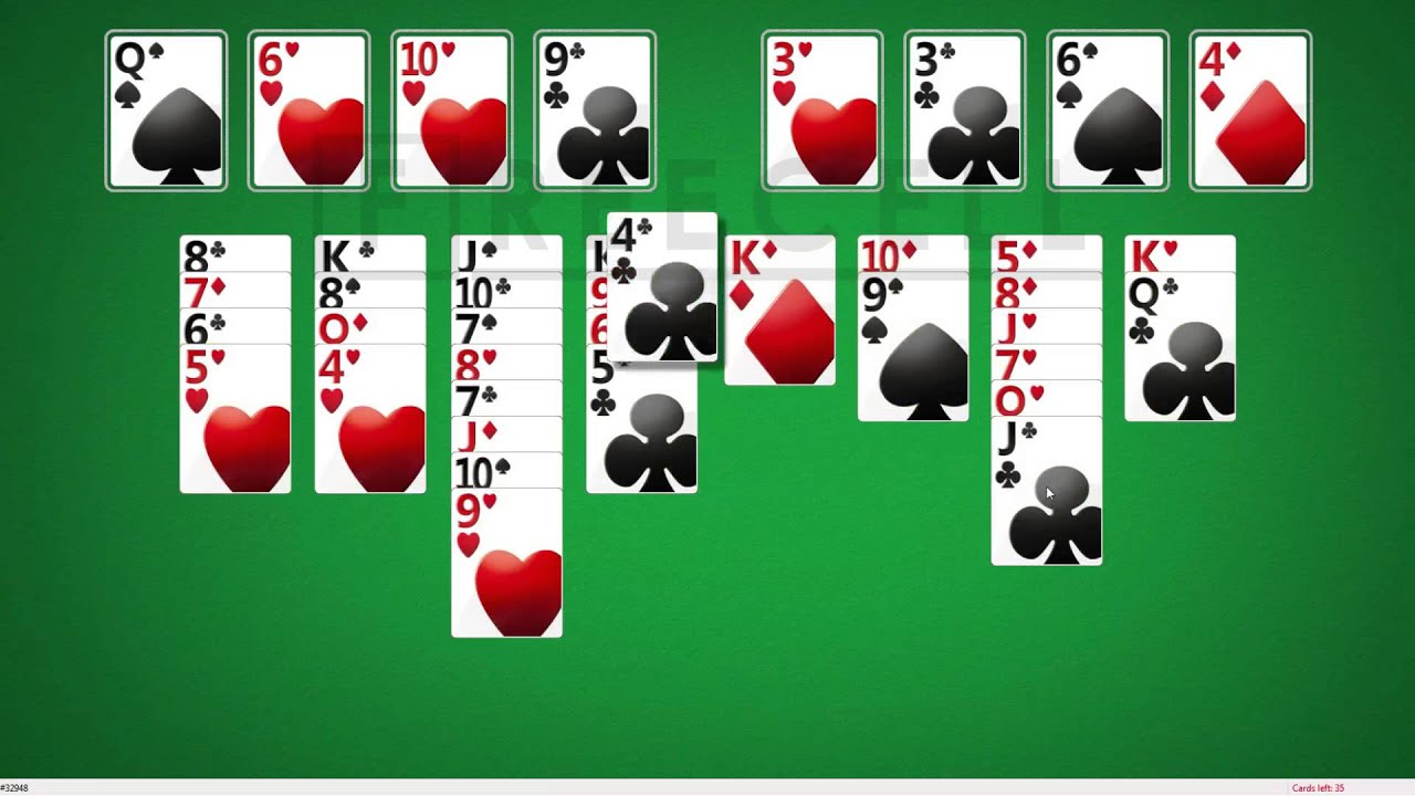 Solution to freecell game 