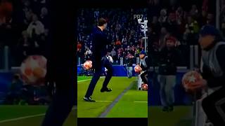 Allegri skill on touch line  😎 #shorts #trending