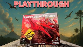 Cretaceous Skies (Expansion to Cretaceous Rails) Playthrough (4 players)
