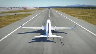 X-Plane 12 Boeing 737-800 Take Off