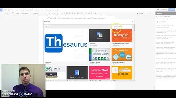 Research Tool and Easy Bib Add-On for Google Docs