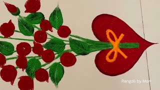 2023 Valentines Day Rani Valentine Day Muggulu Design Valentine Day Special Kolam