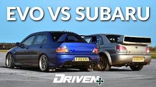 Mitsubishi Evo vs Subaru Impreza | JDM Track Battle