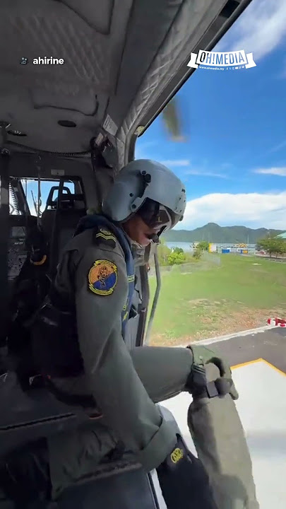 Bestnya Ahirine dapat naik helikopter 🥹 #shorts