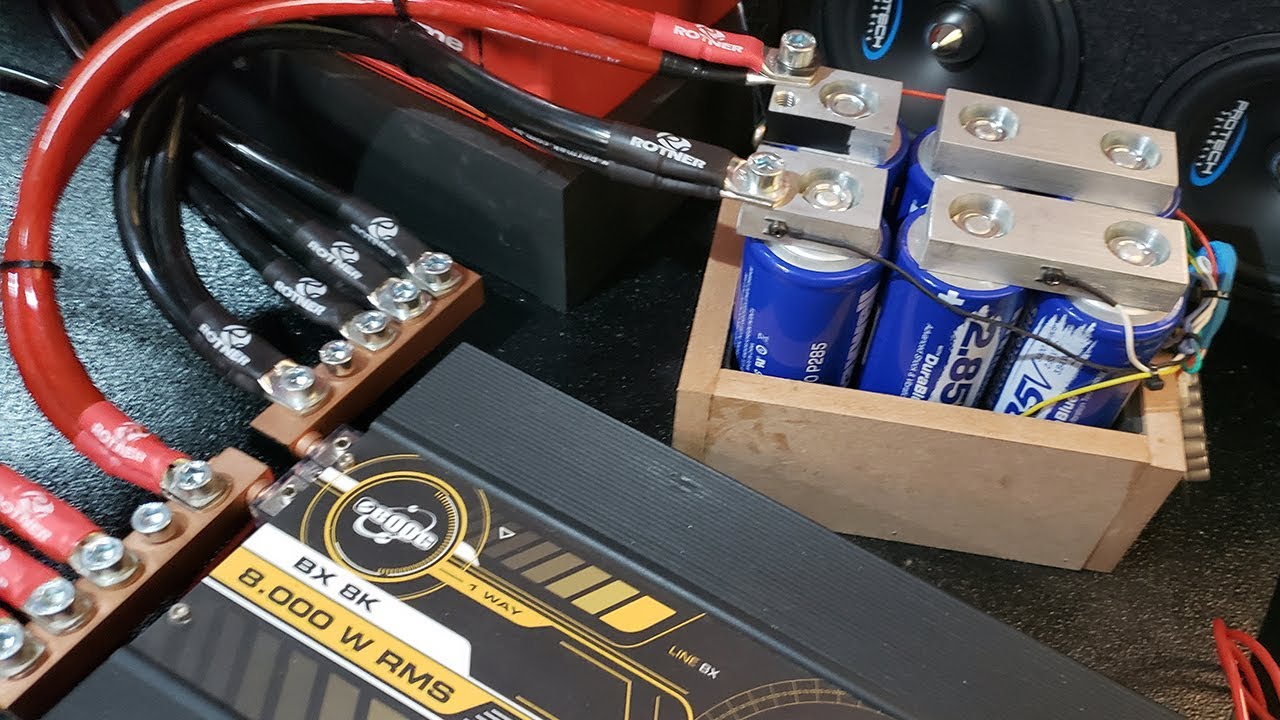 Teste: Ultra Capacitor no Som Automotivo, VEJA O GANHO !