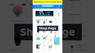 Haltico  Electronic Stores Shopify Theme #shorts #shopifythemes #shopify
