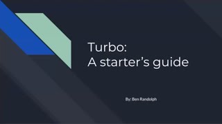 The fundamentals of Turbo by Ben Randolph from Experience Builder screenshot 1