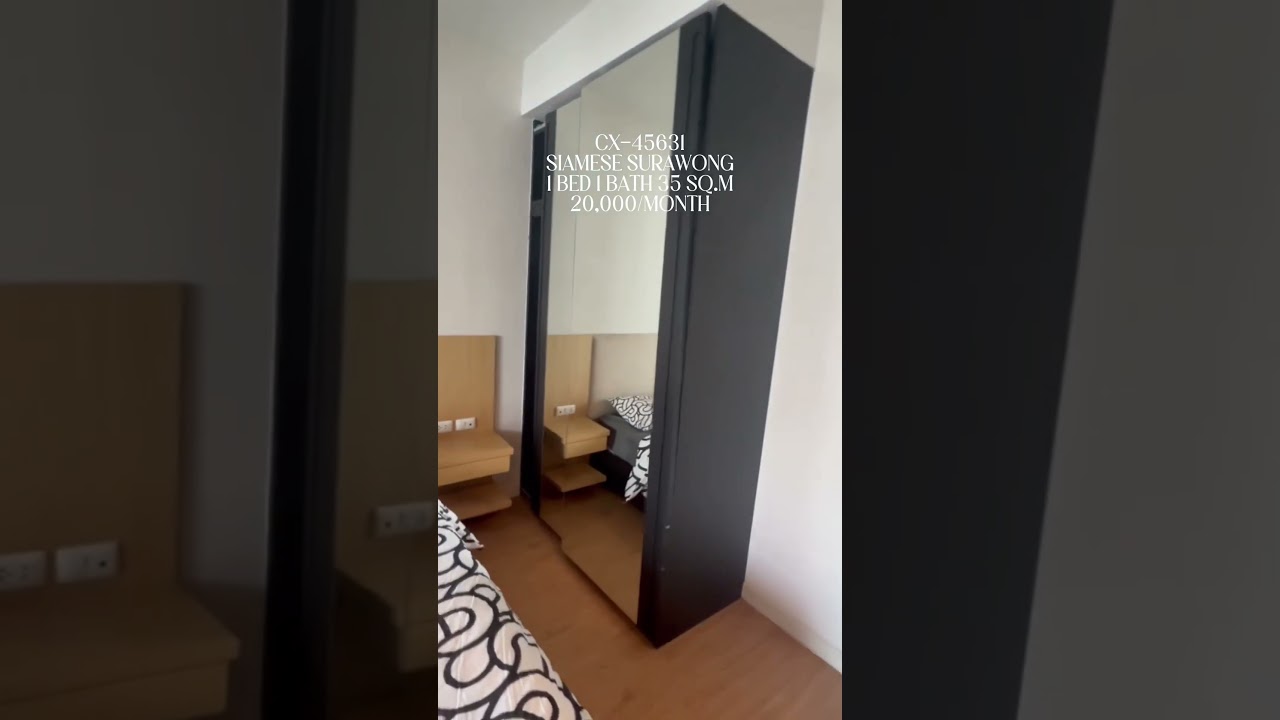 Bangkok Condo near MRT SamYan | Siamese Surawong | Rent 20,000THB/Month | CX-45631