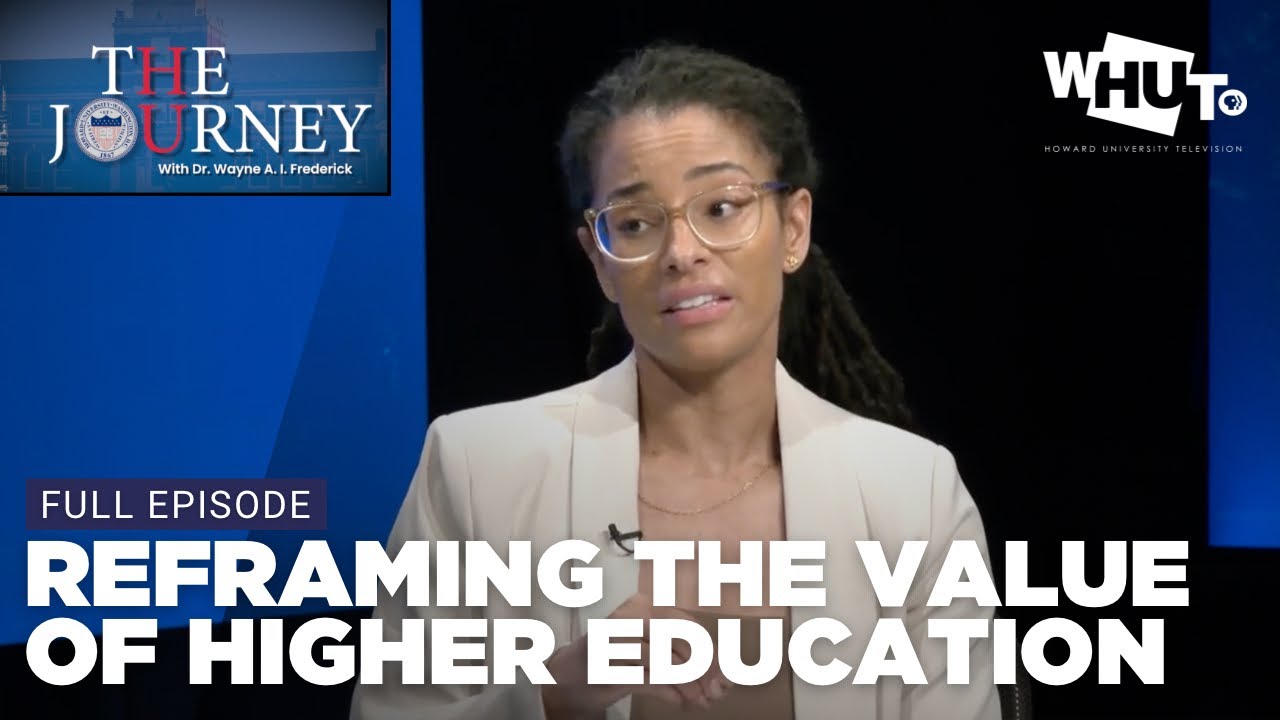 Screenshot of YouTube video Reframing the Value of Higher Education: Equity, Access, and Return on Investment