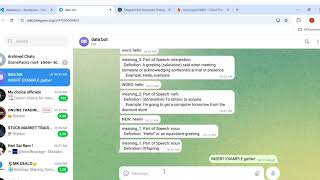 Creating a telegram bot using public api and firestore database |