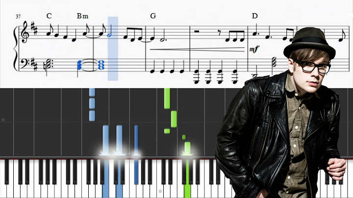 Sugar, We're Goin Down Piano version - Piano performance video thumbnail