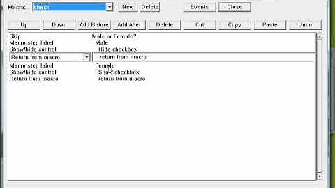 DroidDB Macro Programming and Events