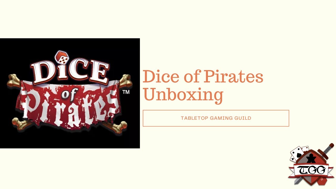 Dice of Pirates Board Game Unboxing