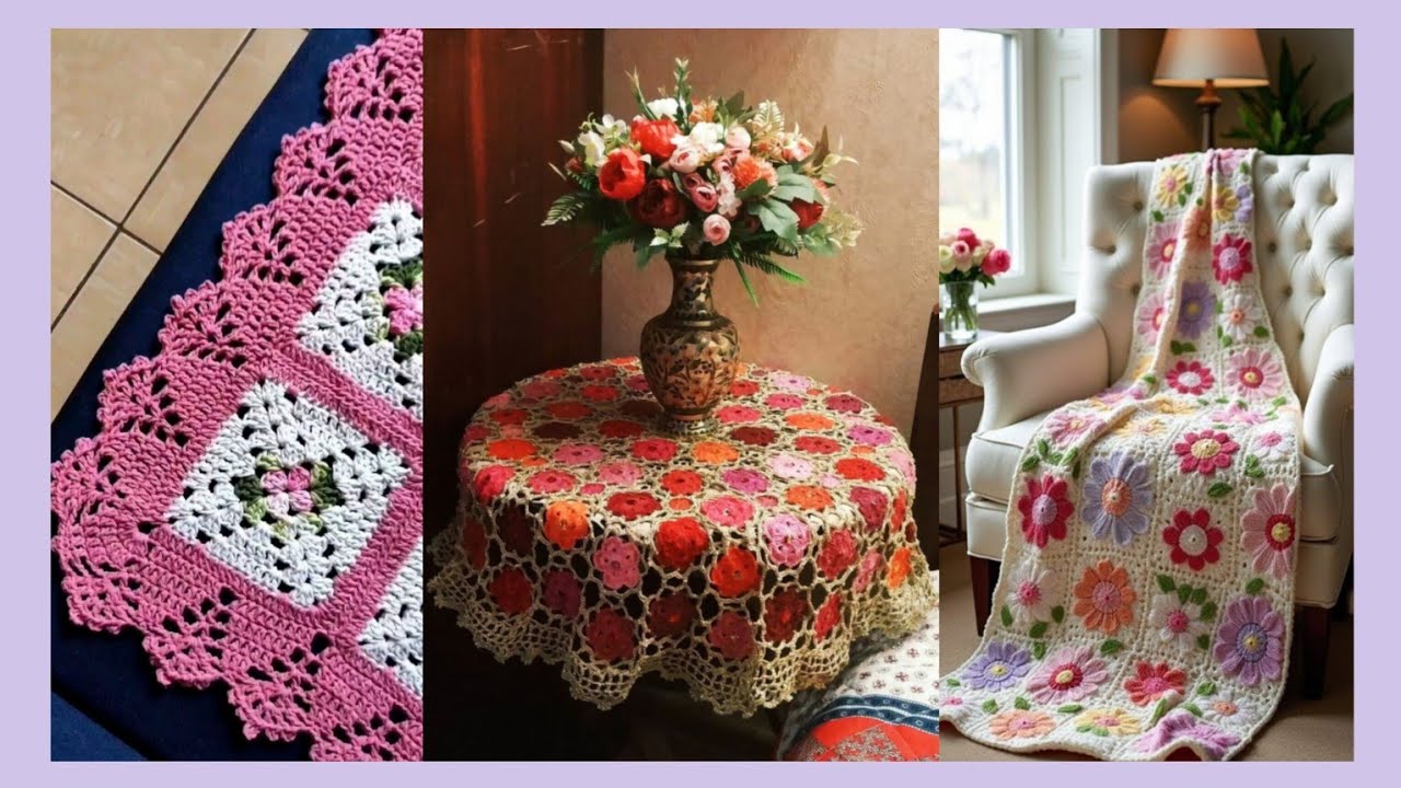 50+ Beautiful Vintage Crochet Decor Ideas for a Cozy home - YouTube