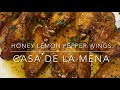 Honey lemon pepper chicken wings