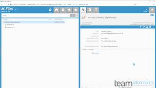 Famous M-Files eSignature Demonstration - TEAM Informatics Profile