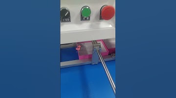 Rigid box handle ribbon inserting machine