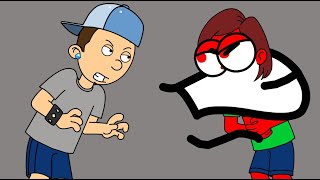 Classic Caillou Gets Ungrounded: Classic Caillou vs Boris The Teeth Guy